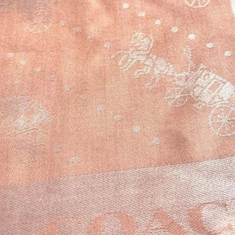 NWT Coach Horse and Carriage Print Soft Wrap Scarf - Picture 6 of 7